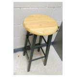 Rm 111B - Next room full - steel desk covered with wallpaper, table, stool, file cabinet