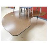 Rm 111B - half moon table and 4 chairs