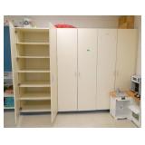 Rm 113 -  THREE 2-door cabinets
