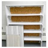 Rm 110 -  Rest of the room, 4 wood bookcases, desk, chairs