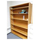 Rm 110 -  Rest of the room, 4 wood bookcases, desk, chairs