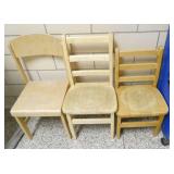 by Rm 110 - 2 portable storage units, a toy box, 3 chairs and a desk