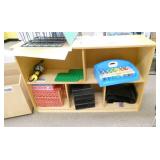 Rm 101A - shelves and contents and a chair