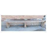 Outside - 2 wooden benches 4x4 construction
