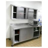K - Stainless cabinet and prep table