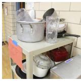 K - Atlas mobile cantilever rack tray dispenser and cart with contents