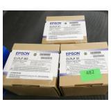 Rm 102 - 3 Epson projector lamps ELPLP80 and 91