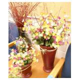 Office - 4 vases with floral