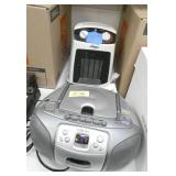 Office - Boombox and personal heater