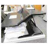 Office - Sit/stand keyboard monitor riser and 2nd monitor riser