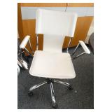 Office - Conference table with 6 leather chairs on wheels