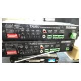 Rm 102 - Audio equipment - 2 Bogen TAMB2, audio enhancement deluxe amp