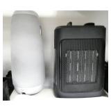 Rm 102 - 2 Shelves with a calculator, heater, bluetooth speaker, phone, tablet and more