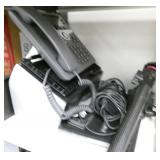 Rm 102 - 2 Shelves with a calculator, heater, bluetooth speaker, phone, tablet and more