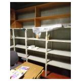 Basement storage room full of shelving