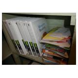 Basement storage room full of shelving