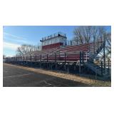 Stadium Bleachers with Press Box and Concession Stand