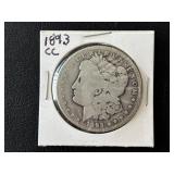 1893-CC Morgan Dollar Hard to Find KEY DATE Only 677,000 Minted
