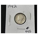 1942 Mercury Dime