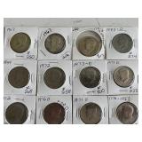 Kennedy Half Dollars Includes 40% Silver