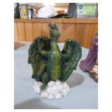 Wizard Candle Holder and 2 Dragons