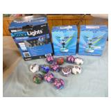 Smart Lights LED Light Show (Snowflurry), 12 Mini Candles, Crystal Rotary Stands