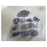 11 Demortierite Crystals