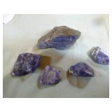 11 Demortierite Crystals