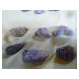 11 Demortierite Crystals