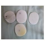 10 Milky Quartz Palm Stones