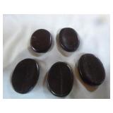 5 Shungite Palms Stones