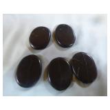 5 Shungite Palms Stones