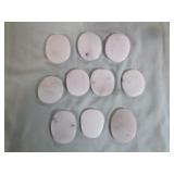 10 Milky Quartz Palm Stones
