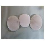 10 Milky Quartz Palm Stones