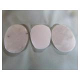 10 Milky Quartz Palm Stones