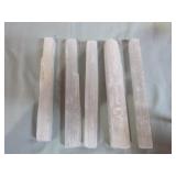 5 Selenite Crystal Sticks