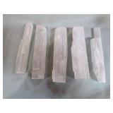 5 Selenite Crystal Sticks