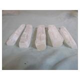 5 Selenite Crystal Sticks