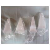 12 Selenite Crystal Pyramids