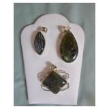 6 Labridorite Pendants