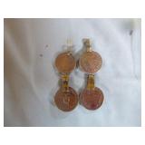 20 Coin-Like Gem Stone Pendants