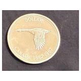 1967 Canadian Centennial Silver Dollar - 80% Silver