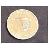 1967 Canadian Centennial Silver Dollar - 80% Silver
