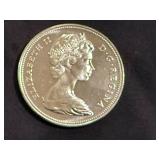 1967 Canadian Centennial Silver Dollar - 80% Silver
