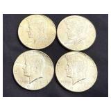 4 1965 Kennedy Half Dollars