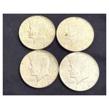 4 1968 Kennedy Half Dollars