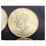 4 1968 Kennedy Half Dollars