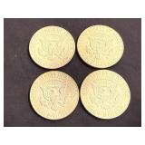 4 1968 Kennedy Half Dollars