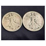 Walking Liberty Half Dollars 1917 & 1936
