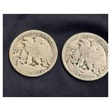 Walking Liberty Half Dollars 1917 & 1936